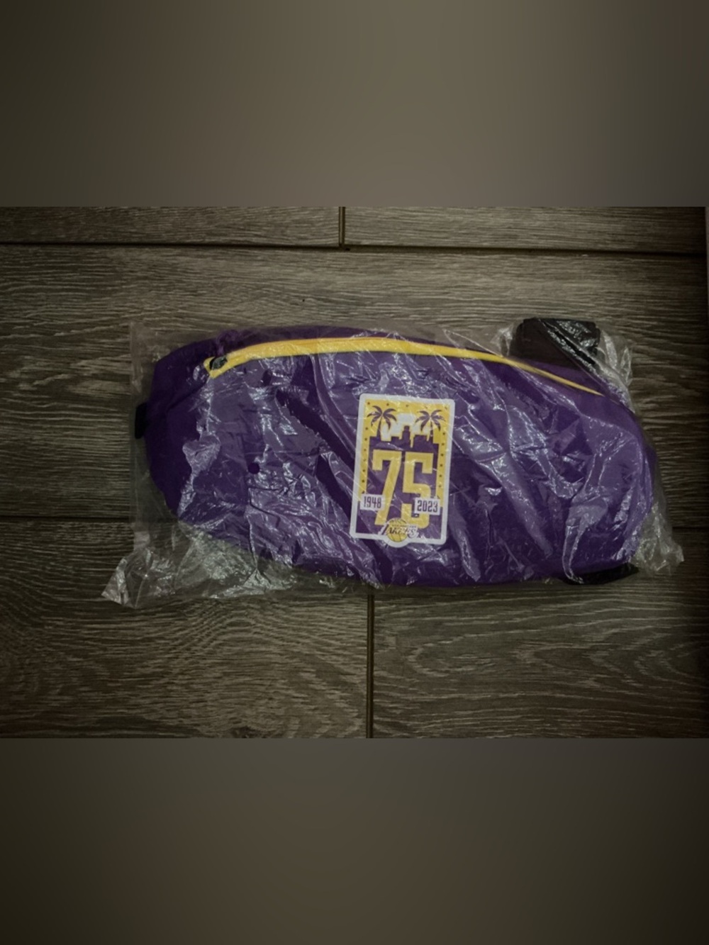 Los Angeles Lakers Purple 75th Anniversary Belt Bag